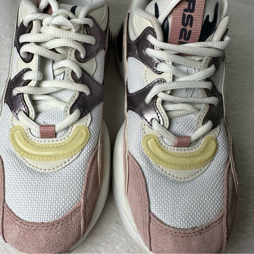 Puma RS-2K Soft Metal Women’s Sneakers in Grey Misty Rose and White - Picture 12 of 14